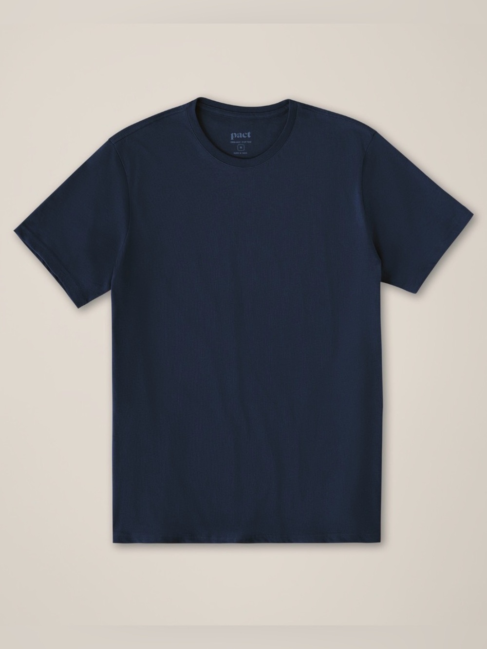 PACT Organic Softspun Essential Crewneck Tee - Navy